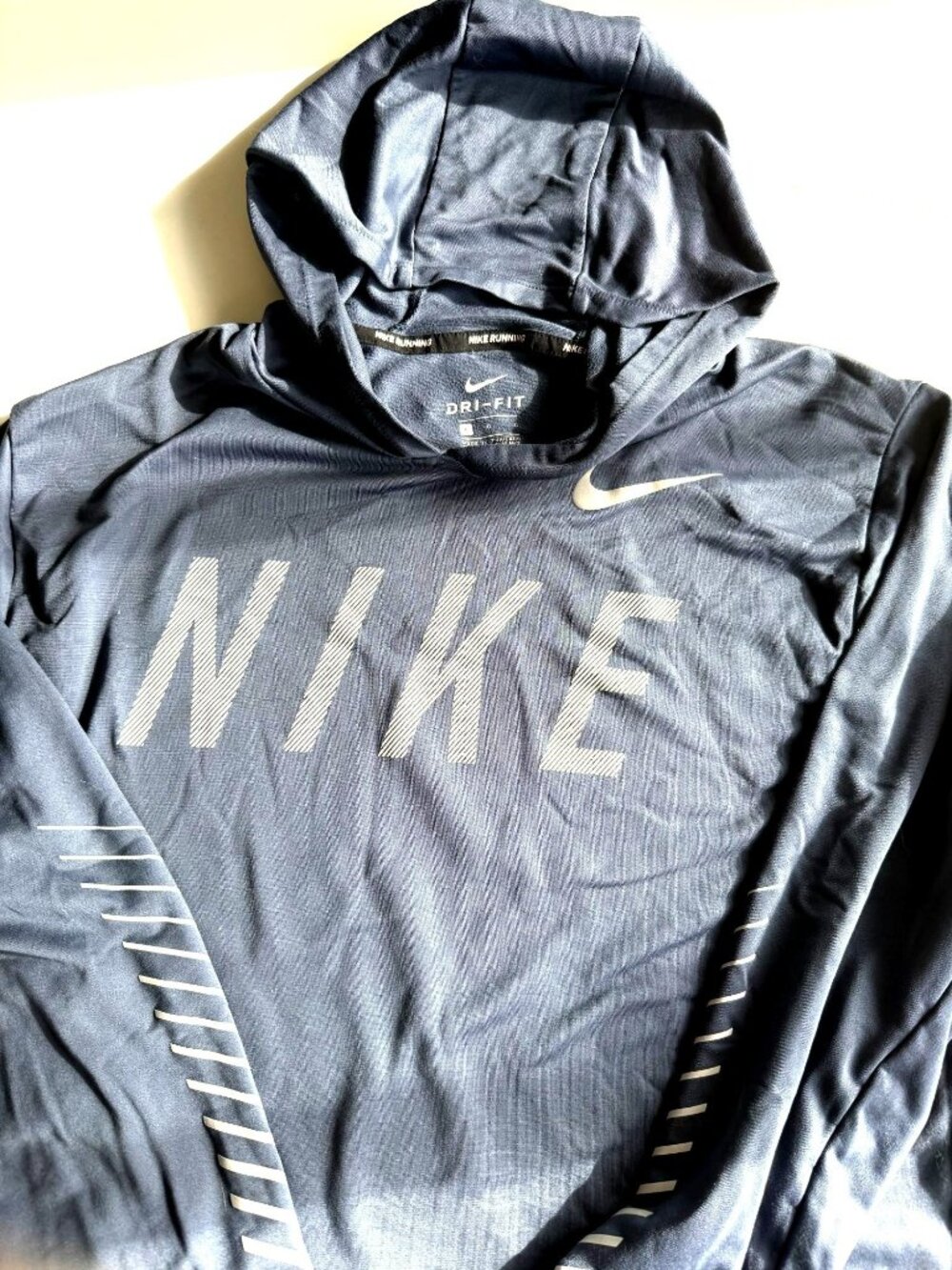 Nike Running Dri-Fit Ladies Large Hoody Gray Used